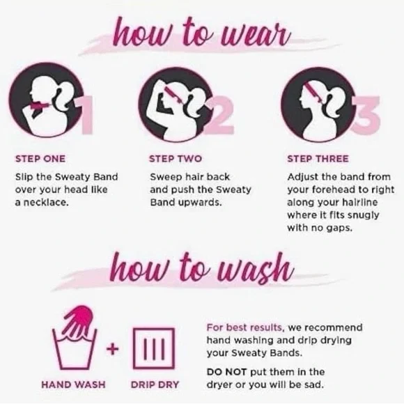 NWT Stylish SweatyBands workout bands bundle of 5. - Picture 3 of 4